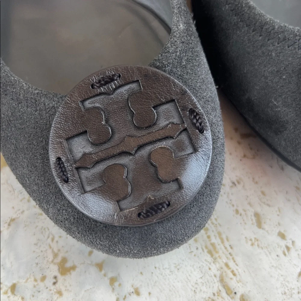 Tory Burch SALLY-SPLIT SUEDE women’s size 8 made in Brazil wedge classic office